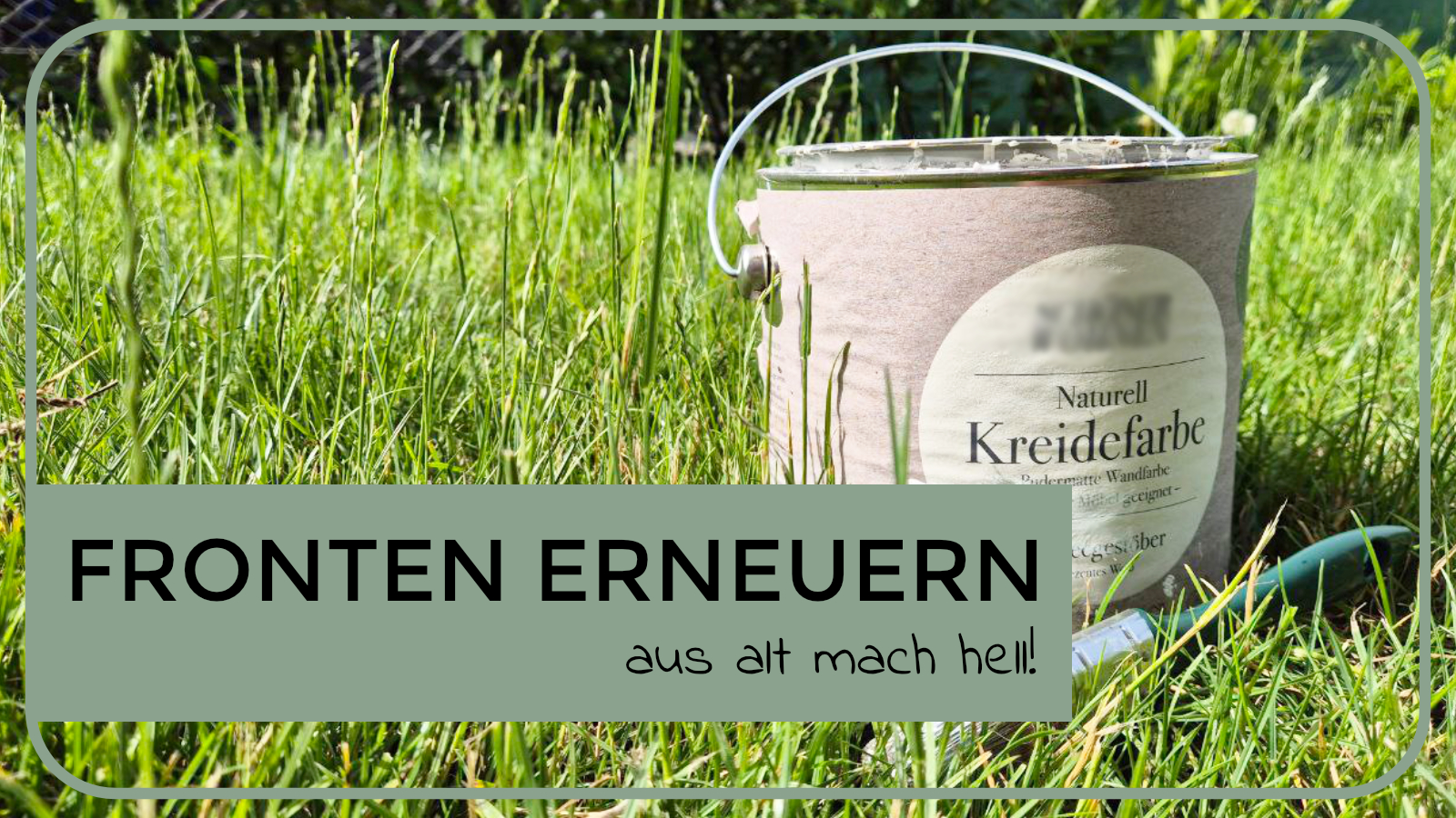 Wohnwagen erneuern in dem man Fronten weiß streicht